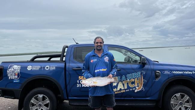 James Mawson with his $10K catch. Picture: Supplied