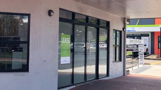 A vacant shop front in Yeppoon's main street on November 5, 2022.