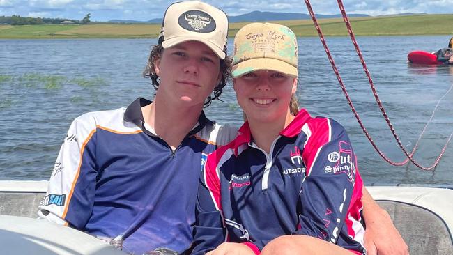 David Booth, 19, and his girlfriend Jess Jackson. Picture: Supplied