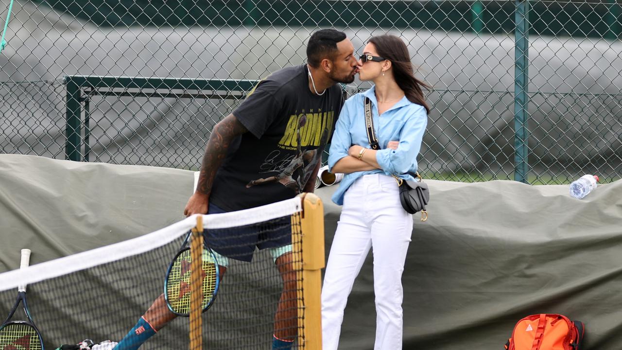 Things are going swimmingly for the lovebirds. (Photo by Ryan Pierse/Getty Images)