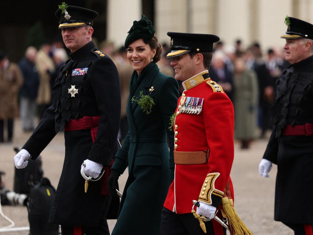 Kate looked the picture of health at the parade. Picture: AFP