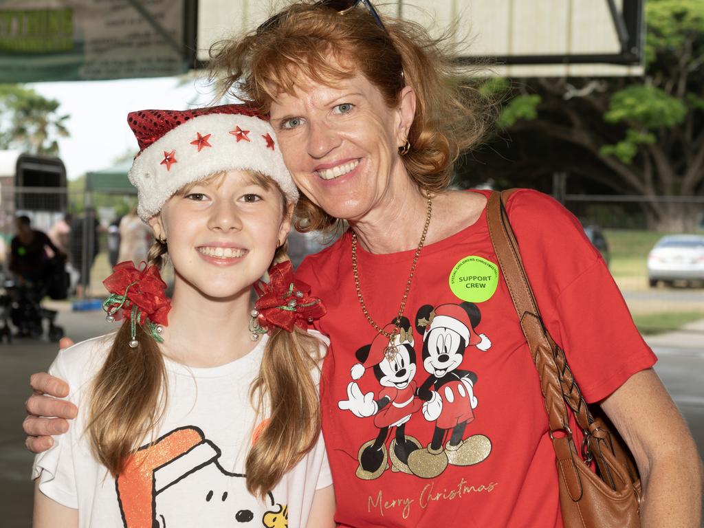 Lauren and Rebecca Mannix from Glenella at Special Childrens Christmas Party Mackay Saturday 19 Novemeber 2022. Picture: Michaela Harlow