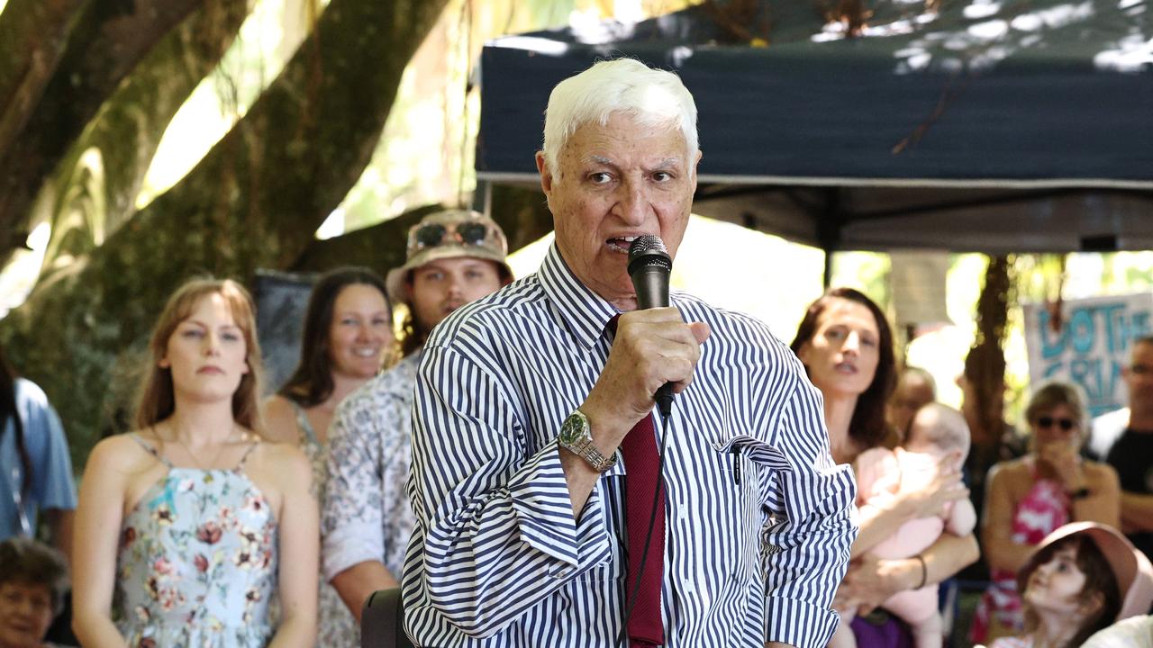 Member for Kennedy Bob Katter spoke about the introduction of castle law. Picture: Brendan Radke