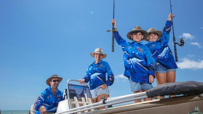 Coopers fishing classic comp is on next weekend. The Calder Family Jermey, Suzanna, Elle and Chayse ready for the Coopers fishing classic comp next weekend. Picture: Glenn Campbell