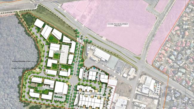 The Mill Moreton Bay will divide 460 hectares of land into five precincts to house businesses, a hospital, retail stores and more. Picture: Contributed