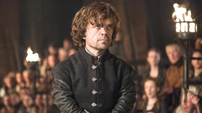 This image released by HBO shows Peter Dinklage in a scene from "Game of Thrones." (AP Photo/HBO, Helen Sloan)