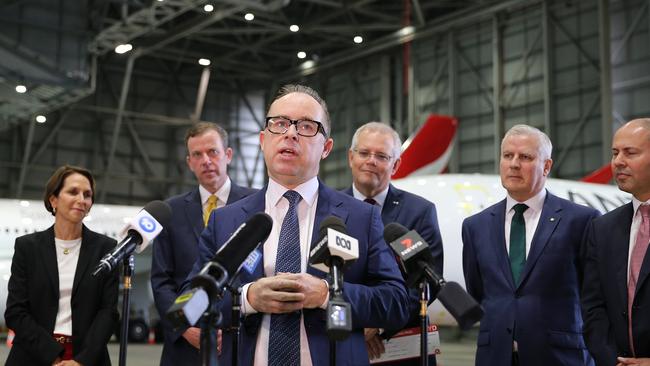 Qantas chief executive Alan Joyce says his company will increase flight capacity to a number of locations, including Kangaroo Island. Picture: NCA NewsWire / Dylan Coker