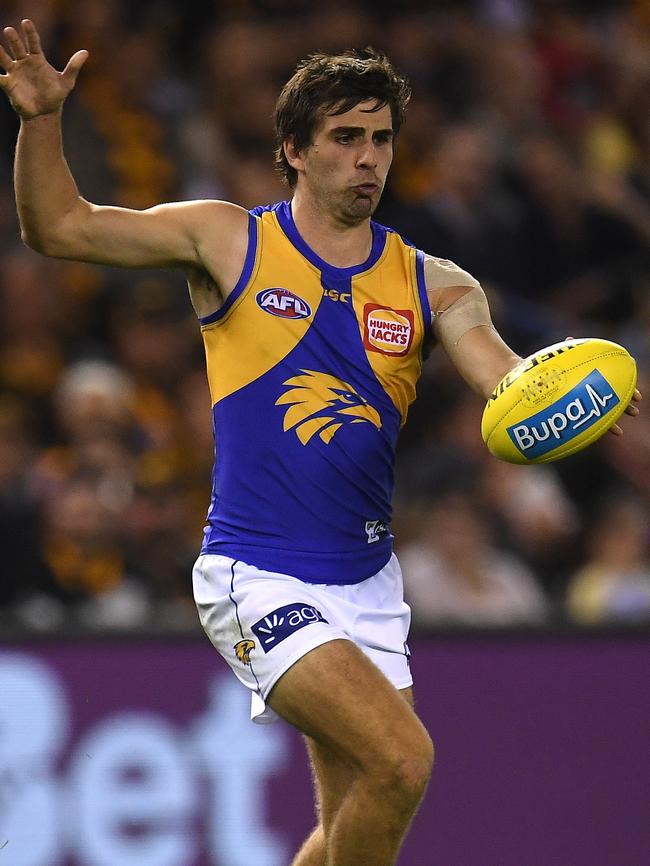 West Coast midfielder Andrew Gaff.