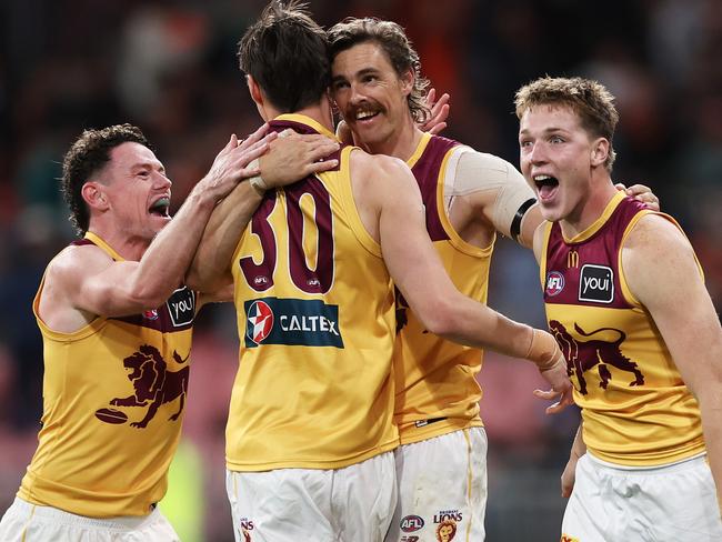 Brisbane’s forwards will need to fire defensively as well. Picture: Matt King/AFL Photos/via Getty Images