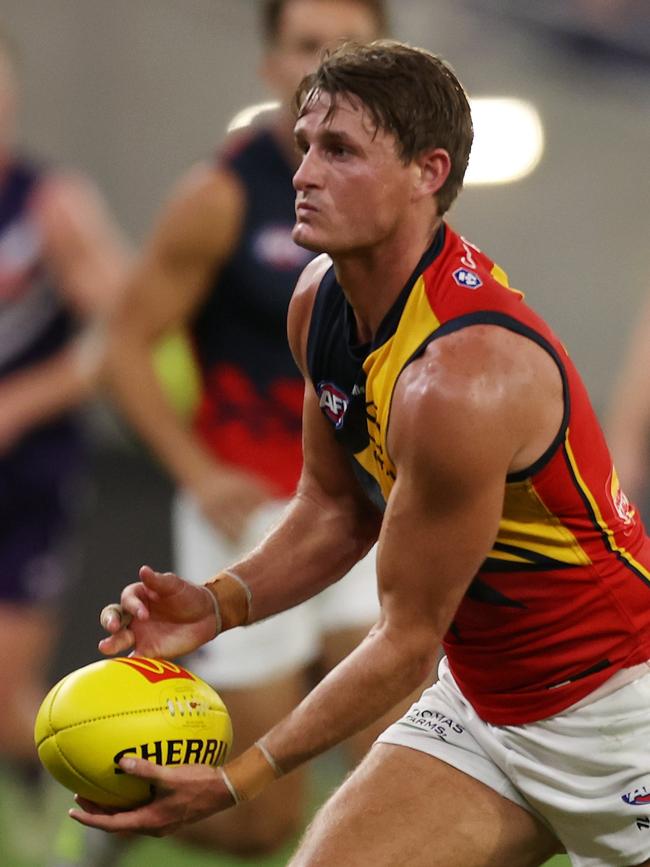 Matt Crouch was good again but Adelaide’s engine room had little impact as a whole. Picture: Will Russell/AFL Photos