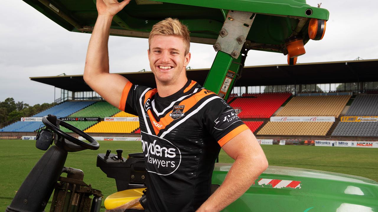 Luke Garner has give up the lawn mower to chase a bigger dream.
