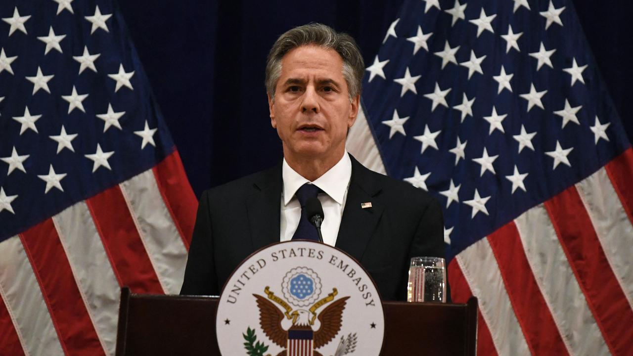 US Seceretery of State Antony Blinken at the ASEAN summit in Phnom Penh this week. (Photo by Tang Chhin Sothy / AFP)