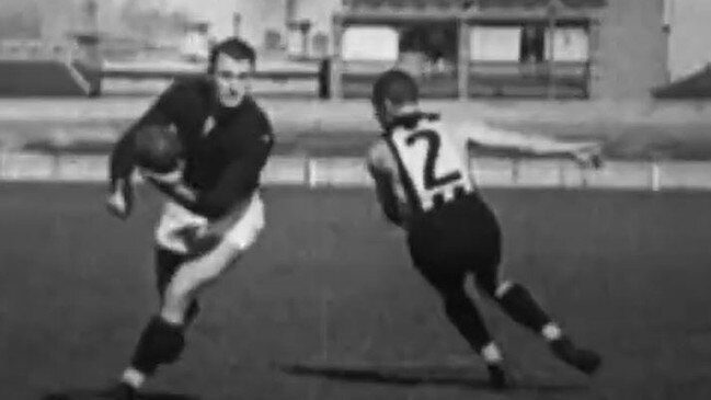 Screen grabs from the Haydn Bunton video ‘How to play Australian Rules Football’.