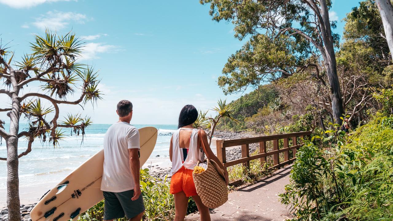 Walking along the Coastal Track in Noosa, a big draw for Noosa Heads residents. Picture: Tourism QLD/Jesse Lindemann