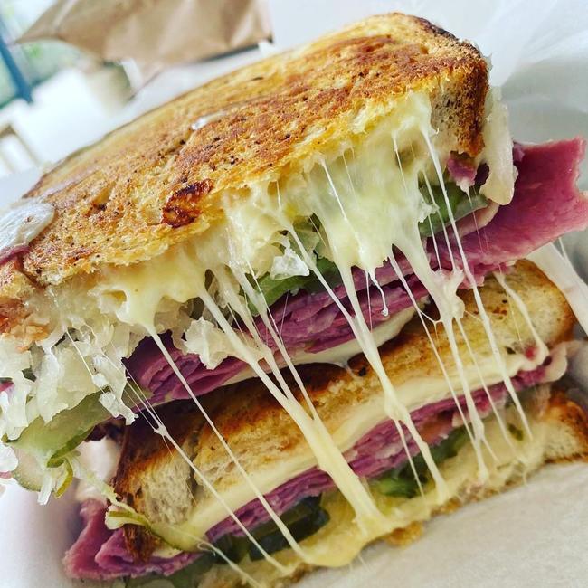 The famous Reuben toastie at Have It Franks Way.