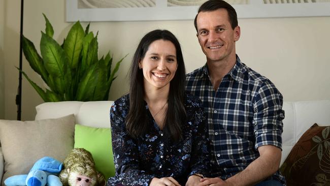 Kristen and Mark Waters provide respite care over the weekends. Picture: Bianca De Marchi