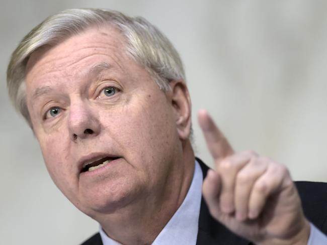 Republican Senator Lindsey Graham said Donald Trump has told him he would go to war to destroy North Korea rather than allow it to develop a long-range nuclear-armed missile. Picture: Brendan Smialowski/AFP