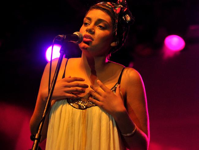 Thelma Plum performs at the National Indigenous Music Awards.