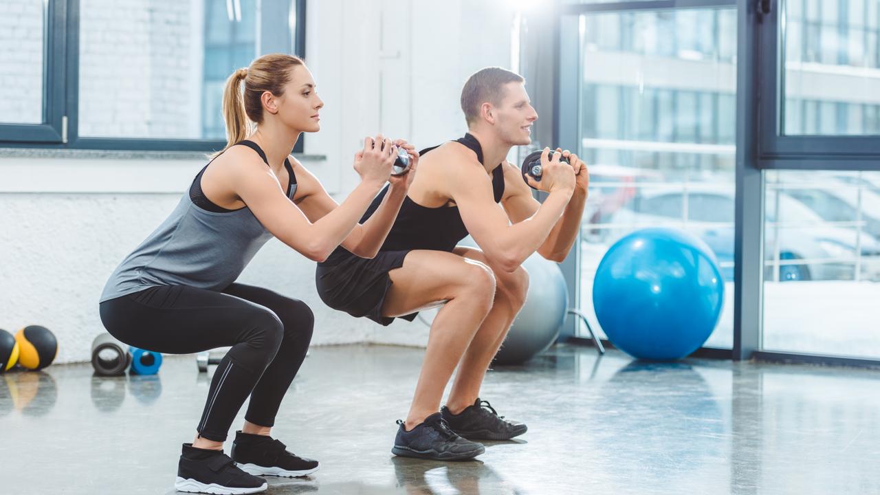 Squats can be done with or without weights. Picture: istock