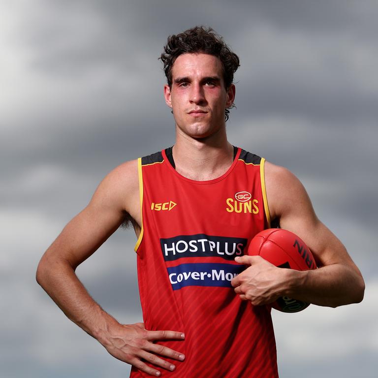 Ben King poses after a Gold Coast Suns AFL media and training session at Metricon Stadium on November 04, 2019 in Gold Coast, Australia. (Photo by Chris Hyde/Getty Images)