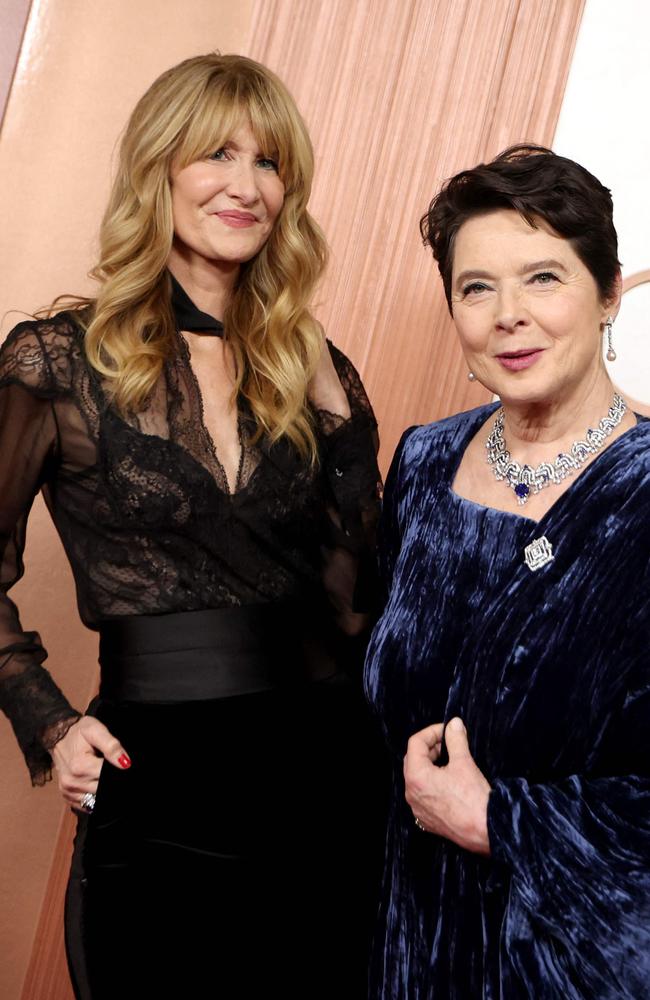 Laura Dern and Isabella Rossellini. Picture: Mike Coppola/Getty Images/AFP