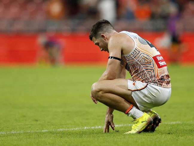 After losing four of their past five matches, Greene is more focused on the Giants’ form than his major milestone. Picture: Phil Hillyard
