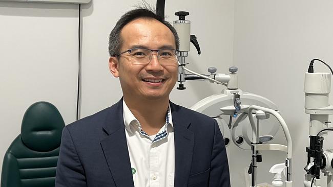 Optometrist Dr Tri Nguyen said, "The key message would be prevention is better than cure if we can detect eye diseases early we can prevent people from going blind". Photo: David Bonaddio