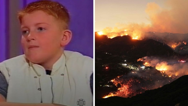 The mother of a former Australian child star who died in Los Angeles’ wildfires has shared her son’s final moments. Picture: AFP