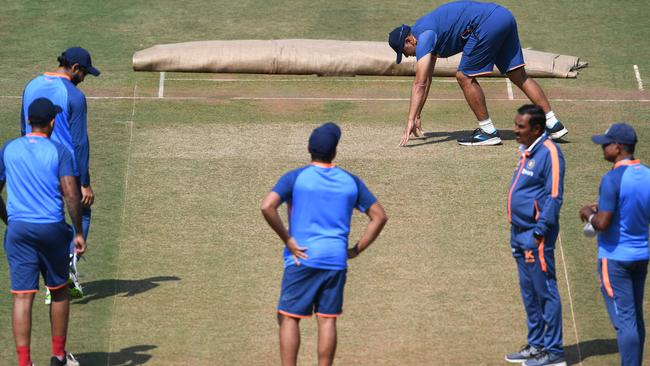 The pitch in Nagpur has raised eyebrows. (Photo by INDRANIL MUKHERJEE / AFP)