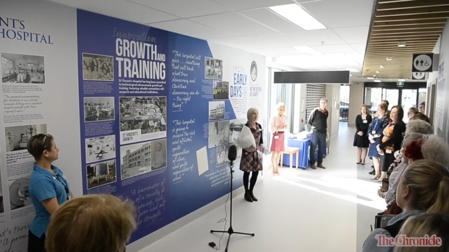 St Vincent's unveils history wall