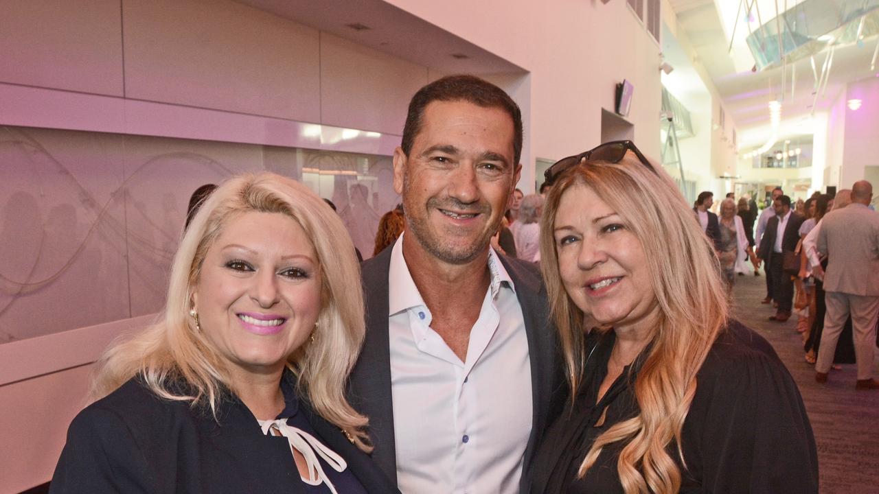 Azra Kujovic, Mario and Janelle Evangelo at GC Women in Business Awards at GCCEC, Broadbeach. Pic: Regina King