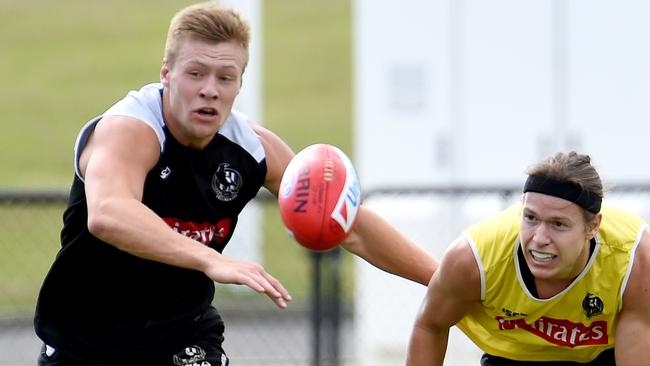 Jordan De Goey had been working hard to regain the trust of his teammates. Picture: Nicole Garmston