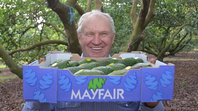 CASH CROP: Barry Trousdell at Mt Binga Orchards. Photo Barclay White / South Burnett Times