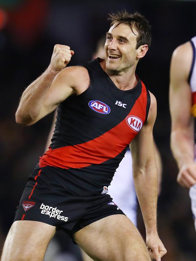 Jobe Watson from his playing days for Essendon. Picture: Michael Klein