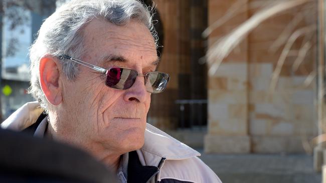 Mrs Pinxteren’s cousin, Jack Bosman, outside court. Picture: Greg Higgs.