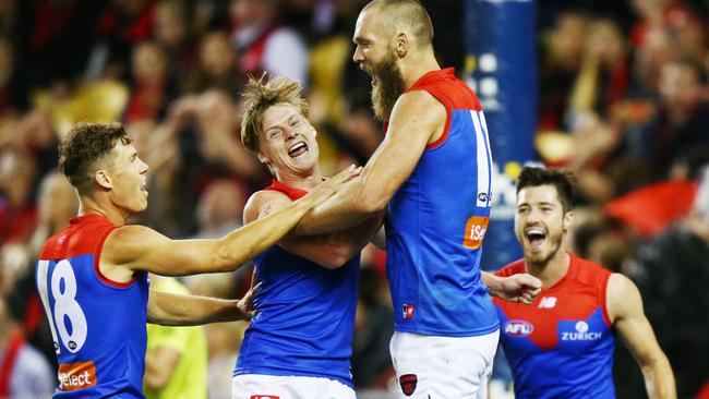 Gawn says teammate Jake Melksham (far left) is stylish. Pic: Getty Images