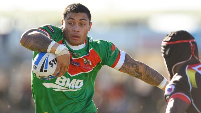 Delouise Hoeter in action during the Intrust Super Cup match between Wynnum Manly Seagulls and PNG Hunters. (Photo: Wynnum Manly Seagulls / Patrick Kearney)