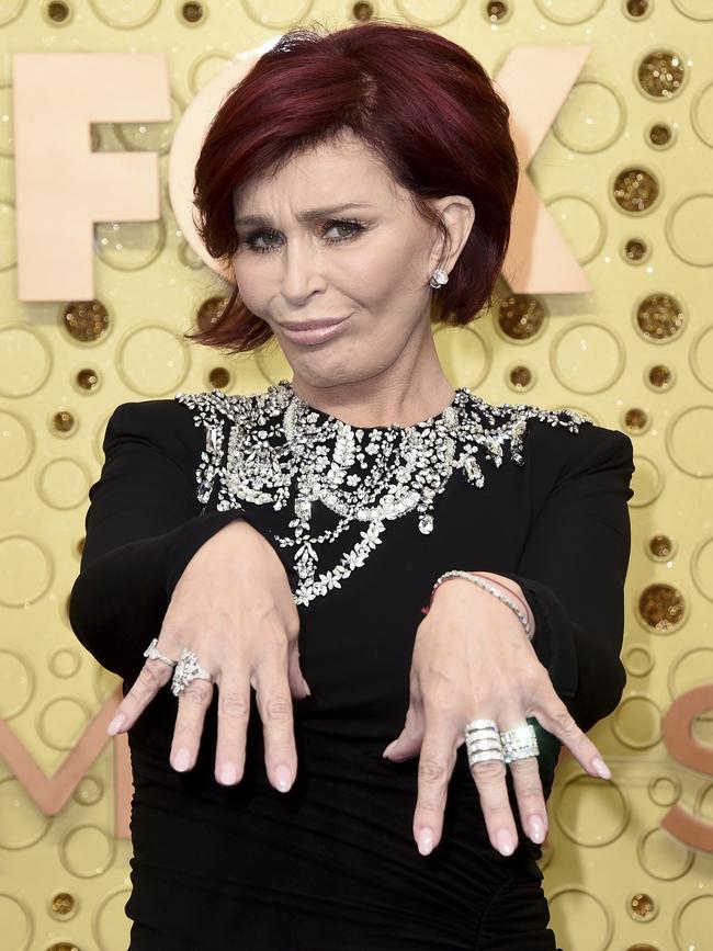 Sharon Osbourne arrives at the 71st Primetime Emmy Awards. Picture: AP