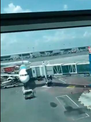 A now very familiar view at the airport. Picture: @Kontar81