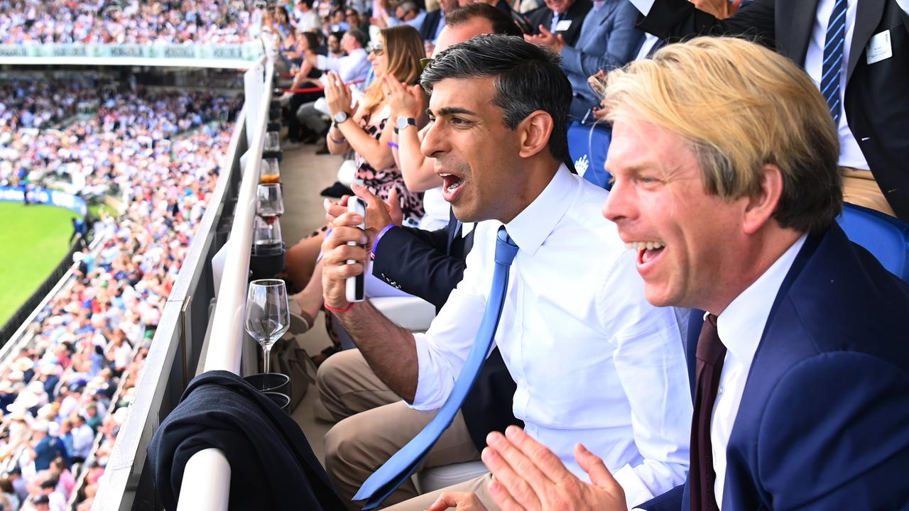 Rishi Sunak, Prime Minister of the United Kingdom, looks on during Day Four. (Photo by Gareth Copley/Getty Images)