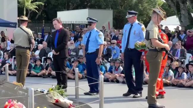 The Anzac Day mid-morning service at Lismore 2024