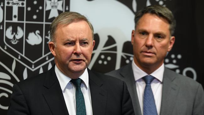 Federal Opposition Leader Anthony Albanese (left) and his deputy Richard Marles. Picture: AAP