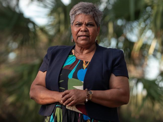 21-02-2024 - Federal Senator Marion Scrymgour in Alice Springs on Wednesday. Picture: Liam Mendes / The Australian