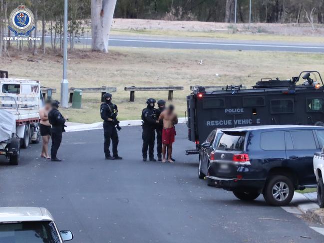 Heavily armed police arrested Mr Tito without incident. Picture: NSW Police