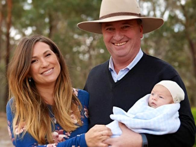 Barnaby Joyce’s political career imploded when his relationship with former staffer Vikki Campion came to light. Picture: Channel 7