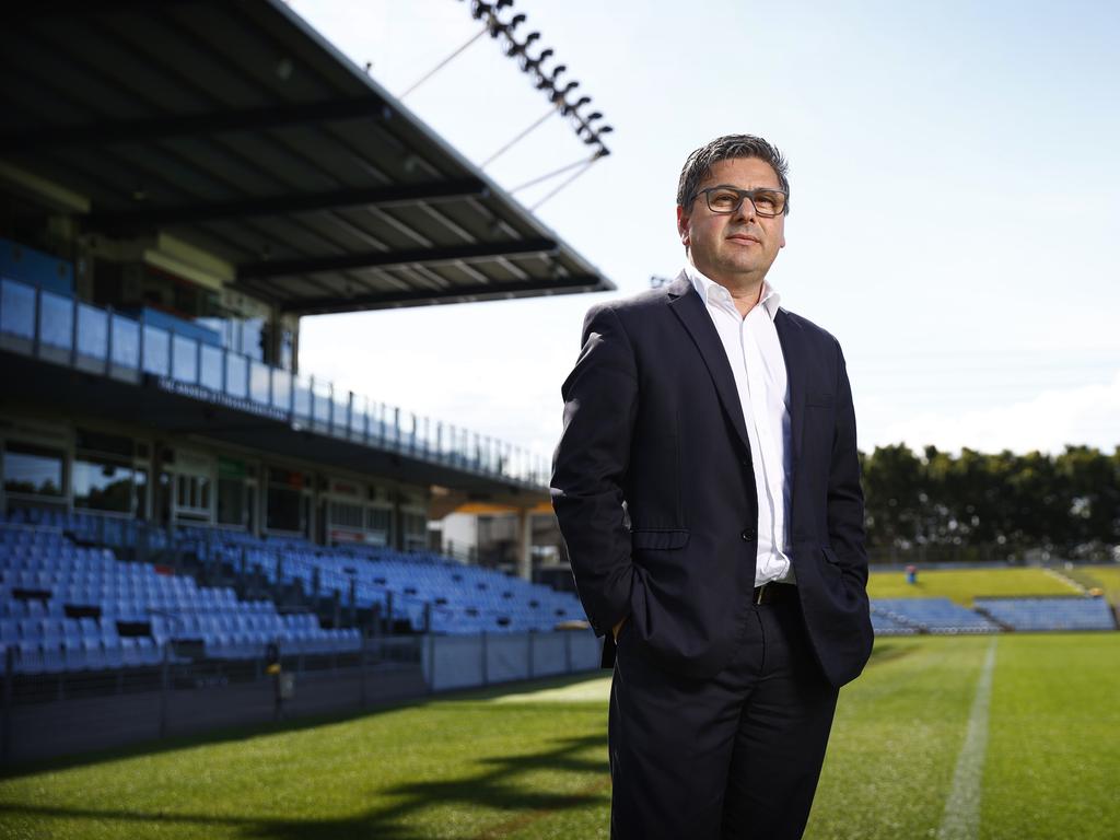 Cronulla Sharks CEO Dino Mezzatesta. Mr Mezzatesta is disappointed that the state government has continually overlooked the stadium for funding and believes that without urgent upgrades the ground will become redundant. Picture: Richard Dobson