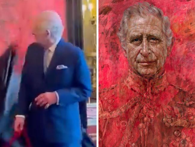 King Charles III's new portrait has been described as "ugly" on social media.