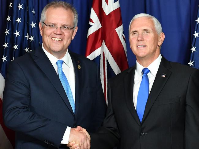 Mr Morrison spoke to US Vice President Mike Pence on Tuesday but has not contacted Donald Trump. Picture: Saeed Khan/AFP