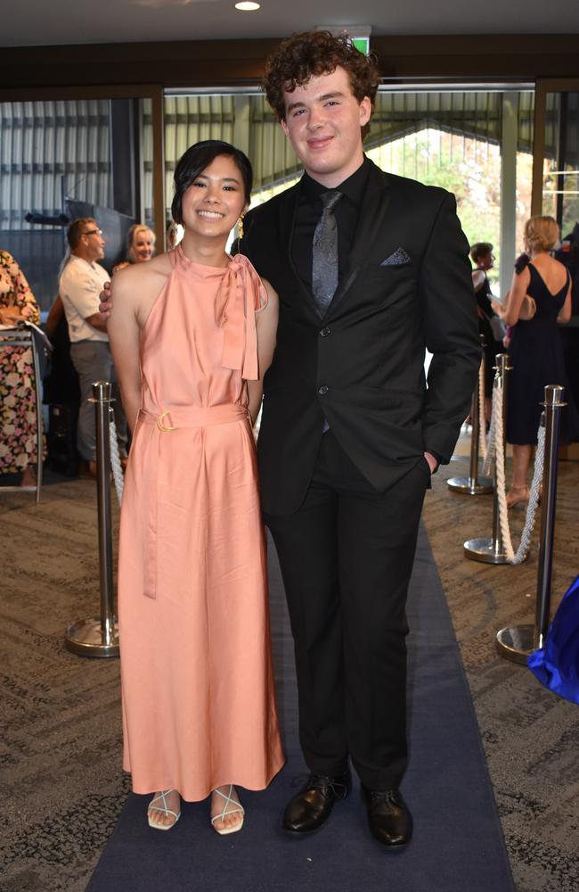 Camille Ghenzer and Declan Goldston at the Sunshine Coast Grammar School formal 2023. Photo: Jorina Maureschat