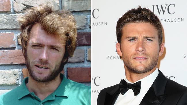 Clint back in the 70s, left and son Scott, right. Picture: Getty Images